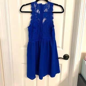 Stunning royal blue h&m mini dress